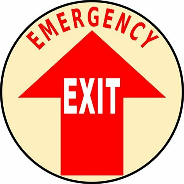 Pristine Products Emergency Exit Floor Sign. stEE12rt
